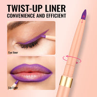 Oulac OULAC Matte Purple Lip Liner, Waterproof Lipliner Pencil Lasts 24H +, Highly Pigmented, Smooth and Smudge-proof Formula, Contour Your Lips, Vegan (08) Well-dressed