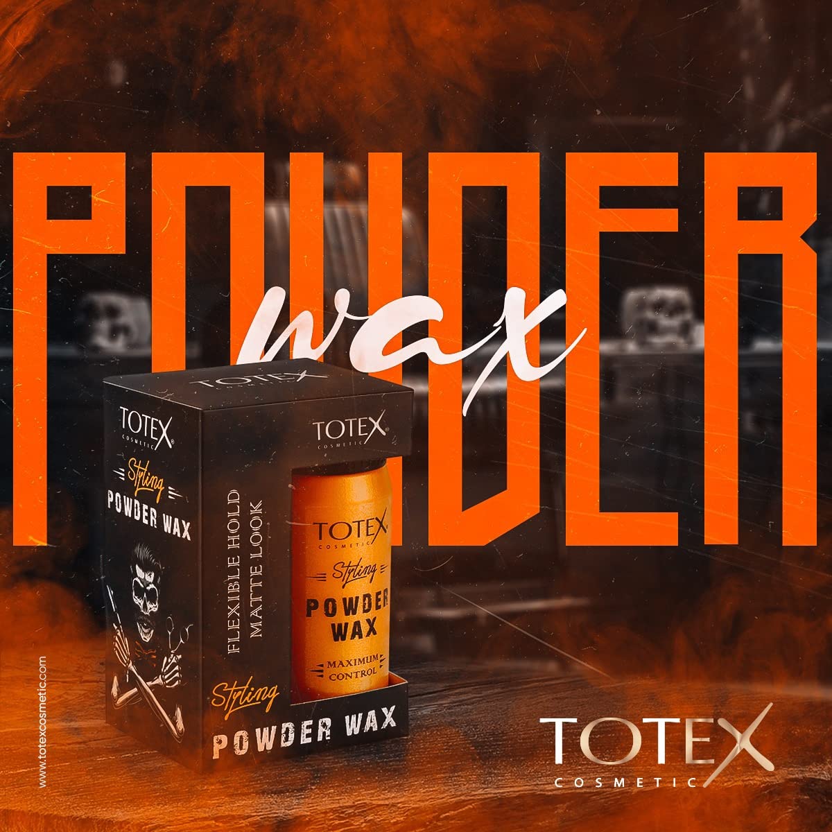 Totex Hair Styling Powder Wax 20g | Volumizing Texturising Dust | Flexible Hold, Matte Finish | Thickening Powder for Men & Women | Maximum Control, Lightweight Styling, Professional Barber Use