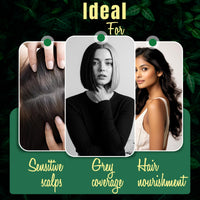 Londoree 5-in-1 Hair Dye Shampoo for Gray Hair - Ammonia-Free with Vitamin E, Argan Oil & Collagen - Moisturizes, Repairs, and Colours in 15 Minutes - 500 ML