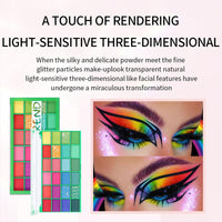 Eyeshadow Palette Colorful Kit, 24 Color Christmas Rainbow Eye Shadow Set, Matte Shimmer Eye Makeup Palettes, Red Green Yellow Blue, Fashion Make Up Powder, Gifts for Women