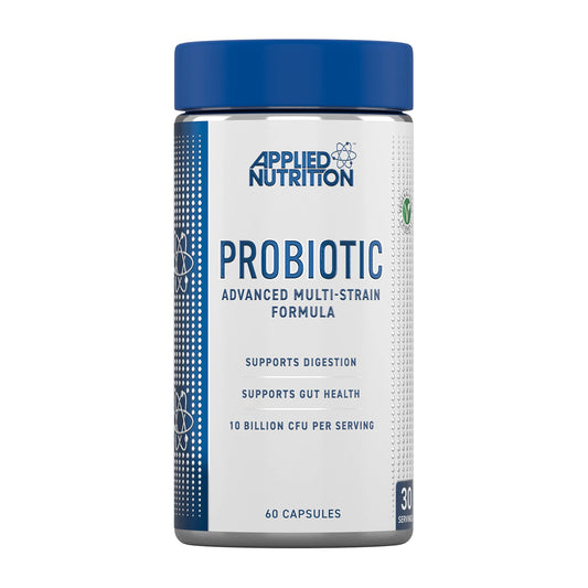 Applied Nutrition Probiotics - Probiotic Complex for Gut Health, Supports Digestion, 10 Billion CFU per Serving, Vegan Supplement (60 Capsules - 30 Servings)