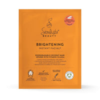 Seoulista Beauty® Brightening Instant Facial™ 30ml | Treatment Face Sheet Mask for Dry Skin Dark Spots and Pigmentation | Dermatologist Created Korean Skin Care | Infused with Vitamin C & AHAs