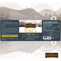 Ultra Strength TUDCA (1200mg Per Serving), 60 Capsules - Tauroursodeoxycholic Acid, Liver Support Supplement, Enhances Proper Bile Production, Boosts Digestion and Immune System Support