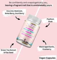 Vaginal Probiotics for Women pH Balance - Prebiotics & Probiotic Blend, Natural Vaginal Health & Urinary Tract Supplement with Cranberry, Garlic & More, Vegan, Non-GMO, Gluten-Free, 60 Caps