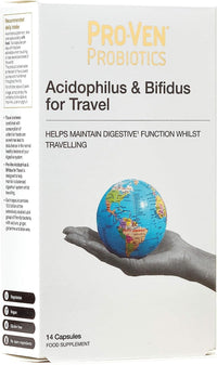 Proven Probiotics Acidophilus and Bifidus for Travellers Capsules - Pack of 14