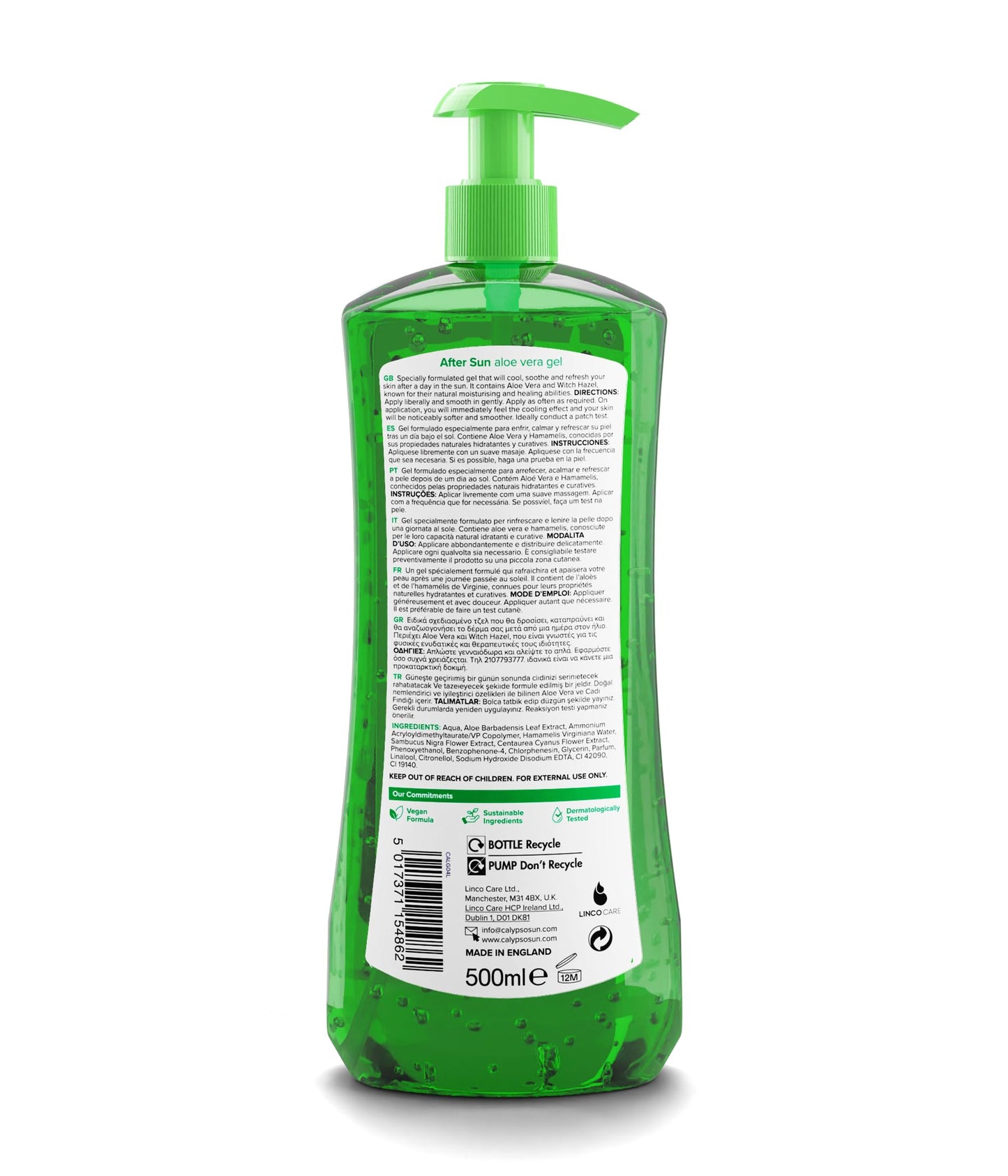 Calypso Aftersun Aloe Vera Gel 500ML
