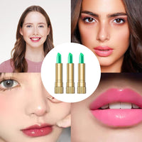 YYLFDC 3pcs Multi-use Color Changing Lipstick - Long Lasting, Moisturizing Magic Balm for Women & Girls - Gift-ready