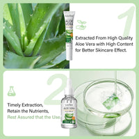 Leogony 10PCS Skin Care Sets for Women, Aloe Vera Gift Set for Teenage Girls, Face Skincare for Teen Girl