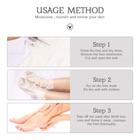 ALIVER 3 Pairs Foot Peel Mask, Foot Moisturizing Mask, Natural Lavender Exfoliating Foot Mask, Foot Skin Repair Socks for Dry, Aging, Cracked Heels Intense Skin Nutrition Foot Cream Mask