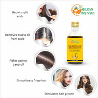 Herbs Botanica Nilibringadi Keratailam Neelibhringadi Hair Oil For Scalp, Hair Loss,Ayurvedic Oil For Hair Premature Graying 200Ml Bottle