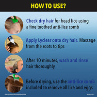 Lyclear Express Treat & Protect Shampoo - Kills Head Lice & Eggs – Effective in Just 5 minutes on Head Lice - Helps Protect for up-to 72 Hours* & Washes Hair – 200ml Shampoo Format