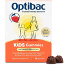 Optibac Probiotics Kids Probiotic Gummies - Vitamin D & Calcium for Immune Support & Gut Health - Most Trusted by Parents - 30 Vegan Gummies