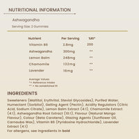 Ashwagandha Calm Complex, 60 Gummies – 1 Month Supply, Mango Flavour and Great Tasting, Natural Harmony Gummies for Stress Relief, Emotional Balance and Mood Support, Vegan & Gluten-Free