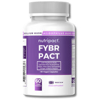 nutripact Psyllium Husk Fibre Supplement 4000mg with Probiotic Acidophilus 1 Billion CFU + Prebiotic Inulin & Aloe Vera - Nutripact Natural Soluble Fibre - 60 Vegan Capsules