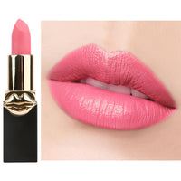 LYNTYAOU Light Pink Matte Lip Stick, Bright Pink Lipstick for Women, Long Lasting, Hot Color Smooth Full-Coverage Moisturizing Lipsticks, Waterproof Non-Sticky Tinted Lip Balm for Girls & Lady