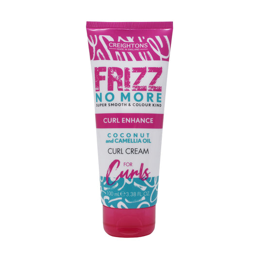 Creightons Frizz No More Curl Enhance Curl Cream (100ml) - Super smooth & Colour kind. Defends against humidity. Perfect for frizz prone hair. Contains Coconut & Camellia Oil