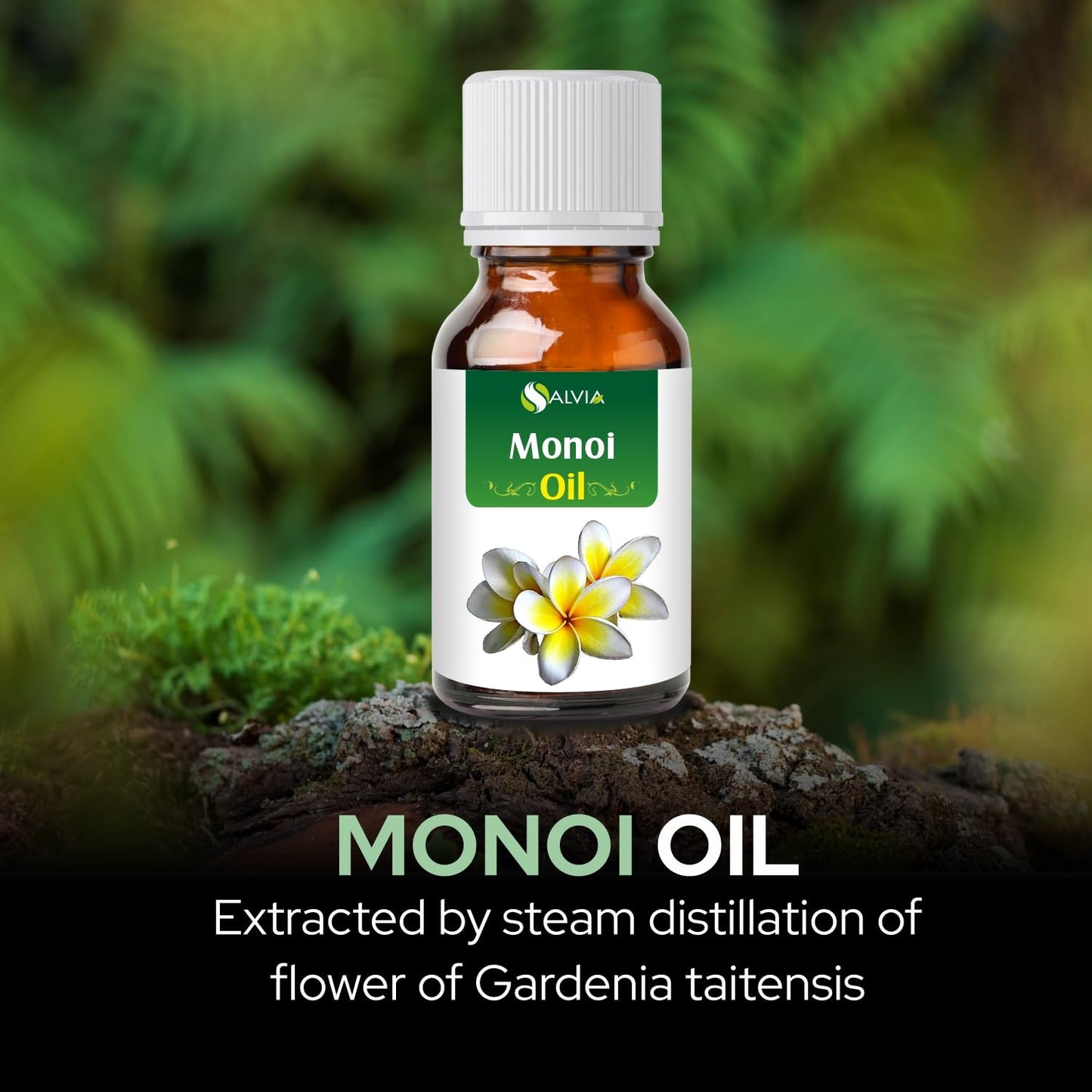 SALVIA Monoi Oil - Pure And Natural Infused Oil | For DIY Home Skin Care Purpose | Skin Care | Hair Care (Hair - Stronger, Shiner) - 15 ML