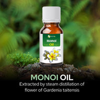 SALVIA Monoi Oil - Pure And Natural Infused Oil | For DIY Home Skin Care Purpose | Skin Care | Hair Care (Hair - Stronger, Shiner) - 15 ML