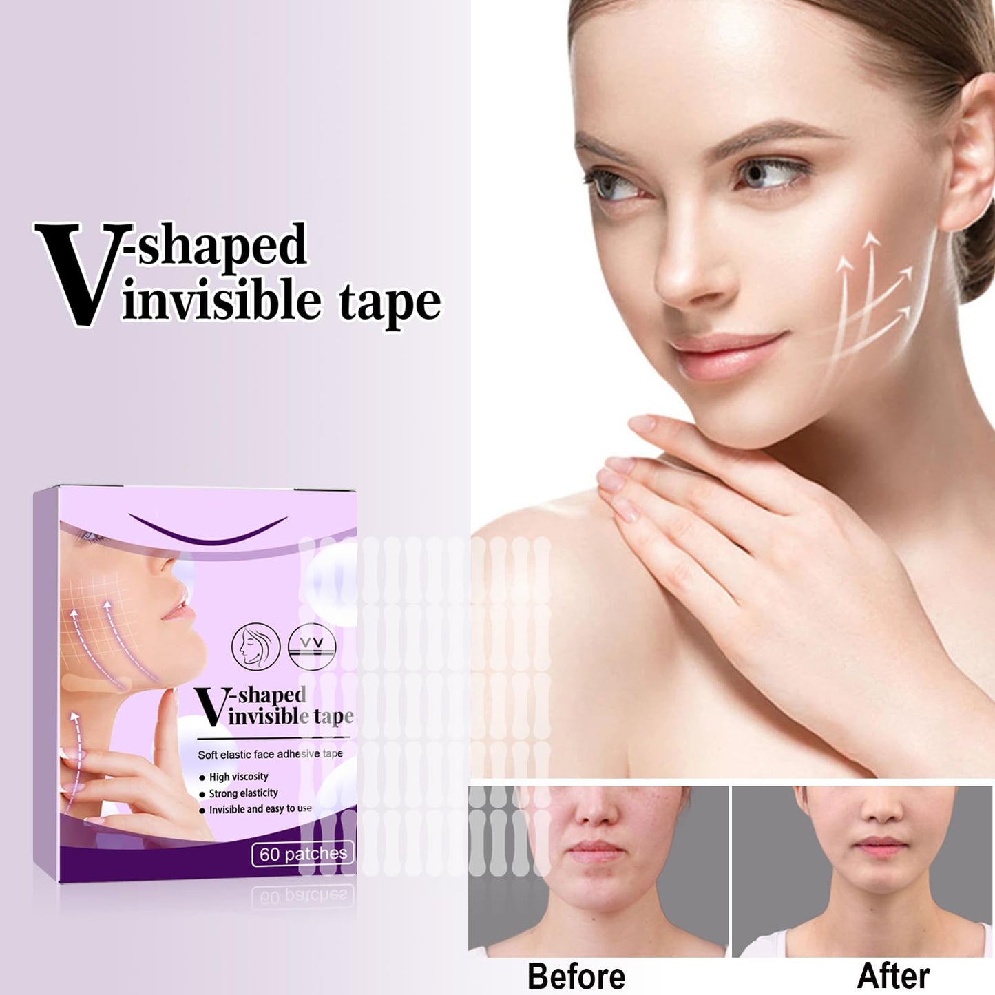 Luthasolic V-Line Lifting Band Facial Lift Patch