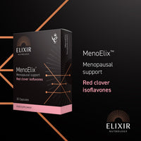 ELIXIR NUTROLOGY Red Clover Extract Capsules for Menopause Support | Isoflavone Rich Formula | Designed for Women During Menopausal Transition | Daily Support for Midlife Wellbeing | 30 Vegan Capsules | UK Made