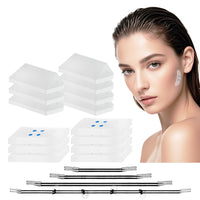 Gonggi 148Pcs Face Lift Tape Invisible with 8 String, V Edge Patches Face lift for Wrinkles, Instant Neck Lifting Tape and Bands for Double Chin Saggy, Tightening Skin Make Up Tools (70 rope + 70 cordless)