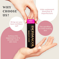 Dermacol - Mini Full Coverage Foundation 13g, Liquid Makeup Matte Foundation with SPF 30, Waterproof Foundation for Oily Skin, Acne, & Under Eye Bags, Long-Lasting Makeup Products Shade - 212