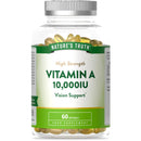 Vitamin A Capsules 10,000IU | High Strength Supplement | Retinyl Palmitate | 60 Softgels | Nature's Truth
