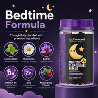 HILLTEN HEALTH Natural Sleep Support Gummies for Kids - Melatonic Formula for Restful Nights, Childrens Sleep Gummies Promoting Natural Melatonin Production, Promotes Healthy Sleep Patterns, 60 Count