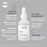 SVR CLAIRIAL Ampoule - Hyperpigmentation Face Serum, Vitamin C and Whitening Complex Triple-Action Concentrate - Anti-Brown Spot, Anti-Pollution, Anti-Relapse, 30ml