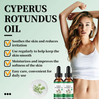 Cureluxe 2pcs Cyperus Oil for Hair Removal，With Natural Grass for Reducing Body Hair Growth, for Hair Growth Inhibitor,Body Moisturiser & Glow Remedy Oil for Women