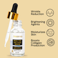 Ammuri Snail Collagen Serum Snail Secret Filtrate 96%, Bioactive Snail Skin Repair Serum Snail Mucin, Snail Secretion Anti-Ageing, Hyaluronic Acid Essence for All Skin Types