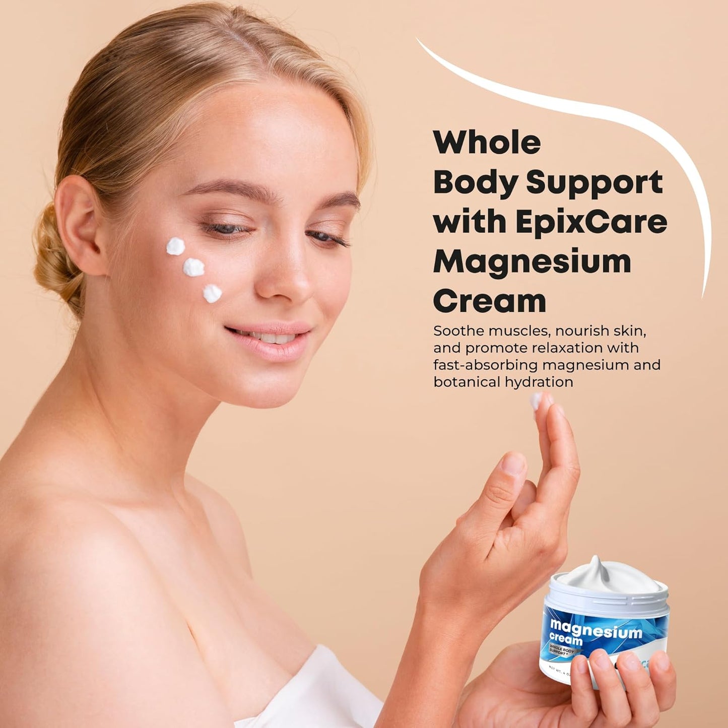 Magnesium Cream for Neuropathy Nighttime Relaxation - Nerve Muscle Cramps & Body Pain Support Lotion with Lavender (4 oz)