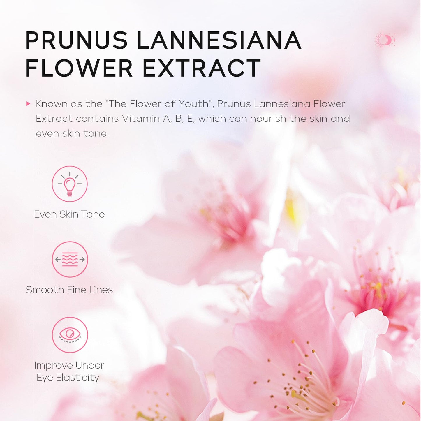 LAIKOU Sakura Eye Care Gift Set, 5-in-1 Eye Treatment Set with Serum, Cream, Day & Night Cream, Sleeping & Under Eye Mask for Dark Circles, Puffiness & Fine Lines, Day & Night Routine