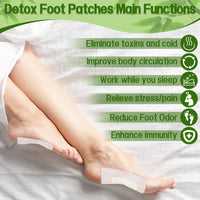 COLEESON 24 Pcs Detox Foot Pads, Detox Foot Patches, Foot Detox Pads to Remove Toxins, for Improve Sleep Quality, Stress Relief and Boost Circulation, Natural Cleansing Foot Pads