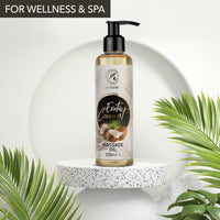 AROMATIKA trust the power of nature Coconut Massage Oil - 200ml, Jojoba, Almond, Grapeseed, Peach Kernel Oils - Aromatherapy, Relax, Good Sleep, Calming