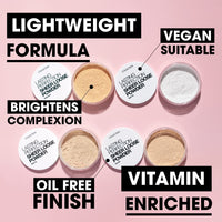 Collection Cosmetics Lasting Perfection Sheer Loose Powder, Lightweight Powder, 10g, Transparent