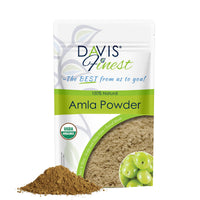 Davis Finest Organic Amla Powder 250g, Hair Growth & Shine, Strengthening, Thickening, Volumizing, Deep Conditioning Mask