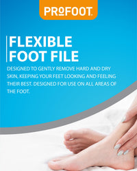 PROFOOT Profoot 360 Foot File - Foot File Ideal for Calluses - Ergonomic Unique Design - Removes Hard Skin and Calluses - Gentle Remover Leaving Feet Smooth