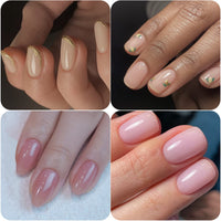 Vishine Nude Gel Polish Kit, Sheer Milky Pink Jelly Transparent Gel Nail Polish UV LED Gel Nail gel Polish Varnish Nail Art DIY Saon 6Pcs 8ML