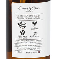 Bulgarian Rose Oil Co Pure Organic Face Oil Made from The Finest Rosa Damascena Rose Absolute -Naturally Calming, Protects,& Hydrates (20ml)