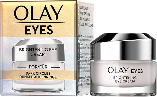 Olay Brightening Eye Cream for Dark Circles 15ml, with Vitamin B3 & Caffeine, Suitable for All Skin Types