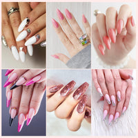 phoenixy Phoenixy Poly Nail Gel Kit, 6 Colour Poly Nail Gels Set 15ML Clear Nude Pink Builder Nails Gel Nail Extension Basic Gifts Kits for Women