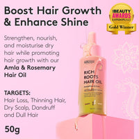 Delhicious Rich Roots Amla and Rosemary Hair Growth Oil, 50ml