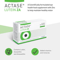 ACTASE Actase Lutein ZA - Scientifically Formulated Lutein and Zeaxanthin Eye Care Supplement with Added Vitamins to Maintain Healthy Vision - 30 Softgels