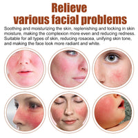 DMQ 2PCS Rosacea Face Serum,Anti Redness Face Serum,Tea Tree Anti Aging Serum for Face,Relieve Redness & Acne Mark,Natural Face Moisturizer for Sensitive Skin,Improve Skin Elasticity-Women & Men