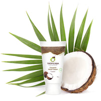 Tropicana Virgin Coconut Oil Tropicana Oil Natural Hand Cream with Coconut Oil 50g | Moisturising Care for Hands and Nails | Cold Pressed Virgin Organic Coconut Oil Hand Lotion | Shea Butter&Vitamin E | Premium Natural Cosmetics