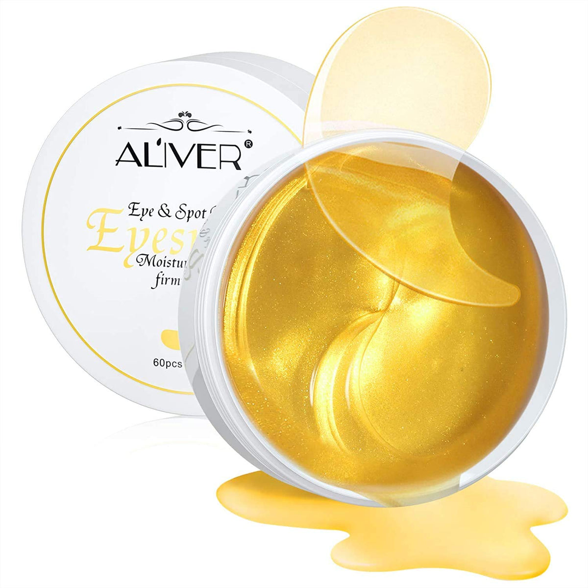 sefudun 24K Gold Under Eye Treatment Mask,Eye Masks for Dark Circles, Anti Wrinkle Treatment, Under Eye Gel Pads, Eye Mask for Puffy Eyes, Skincare, Hydrating | 60 Pieces/30 Pair