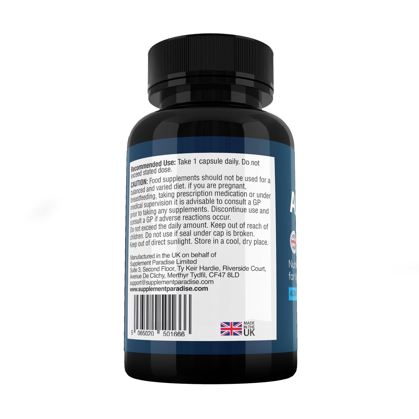 SUPPLEMENT PARADISE ALPHACUR Advanced Nerve Support Supplement – Marine Collagen, Vitamin C & B3 Blend – 60 Capsules – Nutritional Support for Healthy Nerves