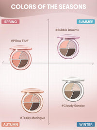 SHEGLAM Daydreamer Mini Palette 4 Colors Eyeshadow Palette - Pillow Fluff