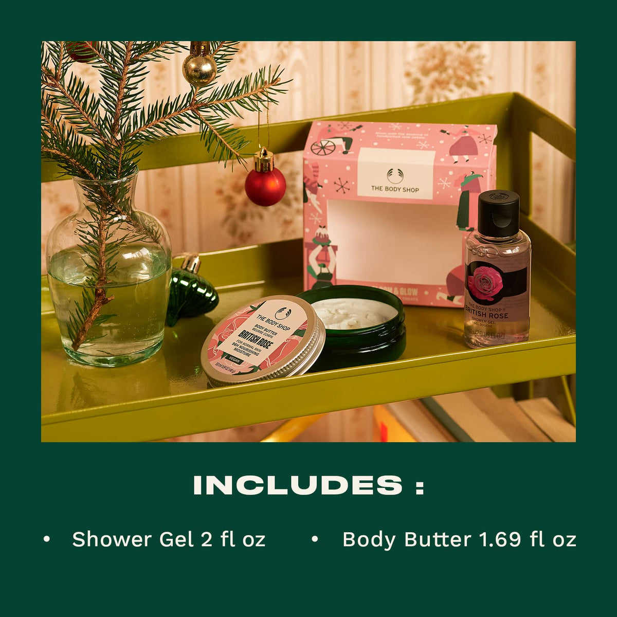 The Body Shop Bloom & Glow British Rose TREATS